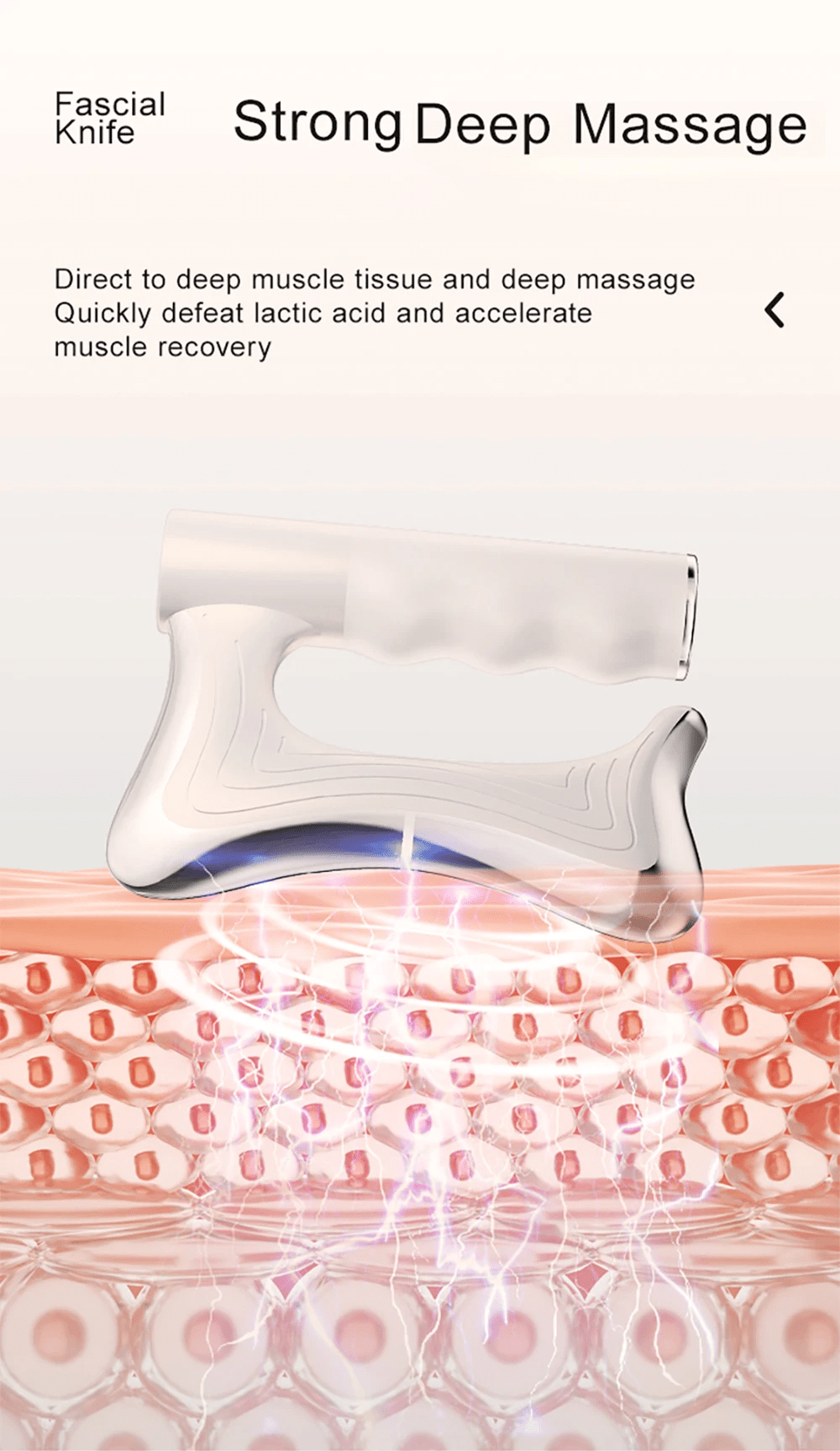 Electric Deep Tissue Massage Blade – Heated Fascia Relaxation Tool - Serene