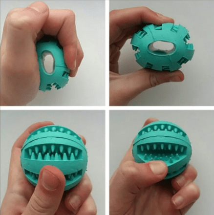 Interactive Rubber Slow Feeder Dog Ball - Serene