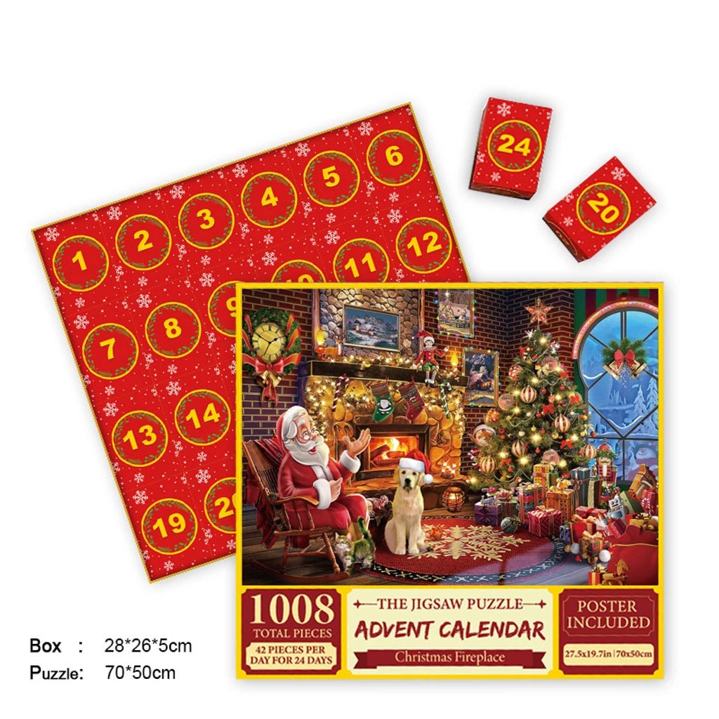 Merry Jigsaw Advent Calendar Puzzle - Serene