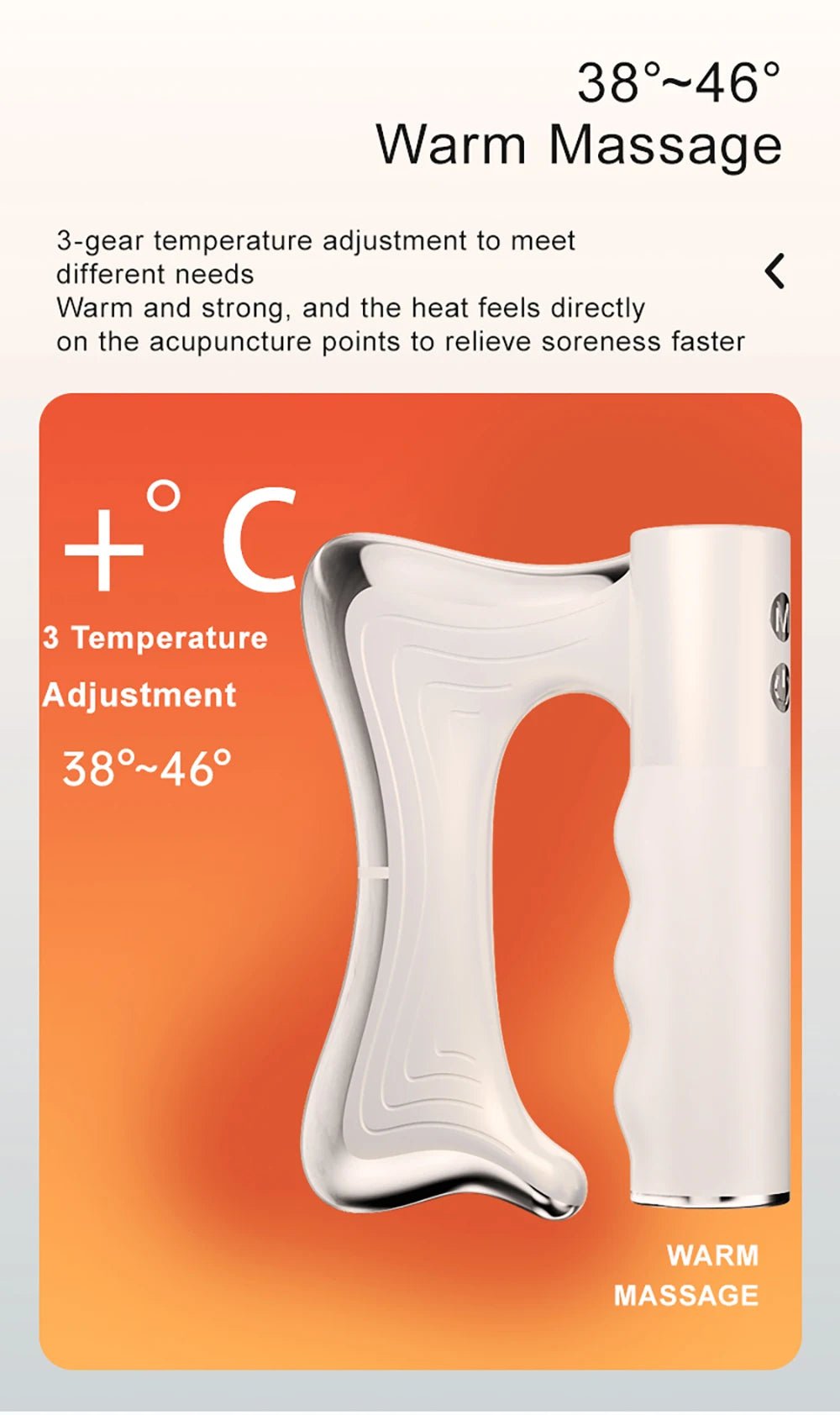 Electric Deep Tissue Massage Blade – Heated Fascia Relaxation Tool - Serene