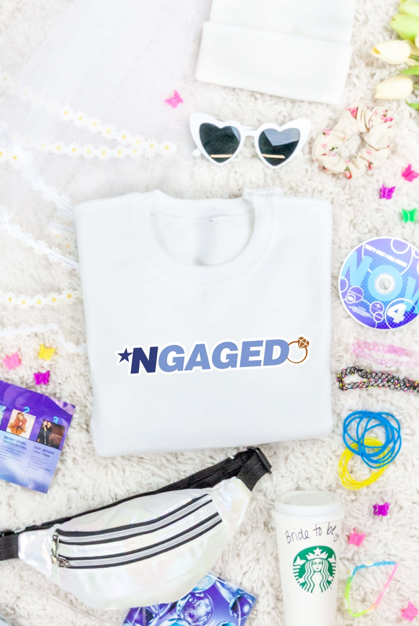 *NGAGED | ByeByeBye Sweatshirt - For Your Ultimate Boy Band Bachelorette Party! - Serene