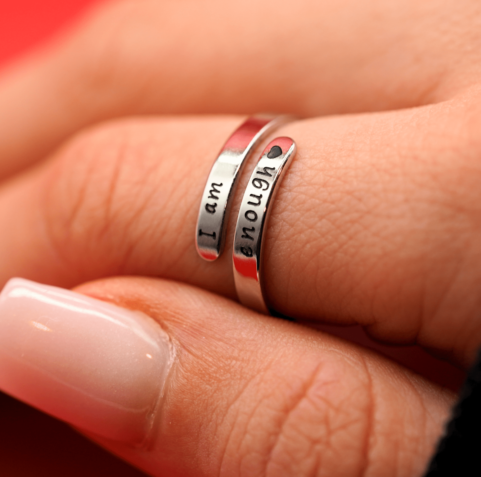 I Am Enough Ring - Serene