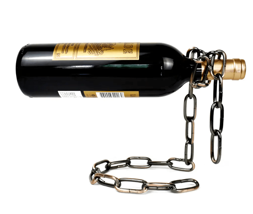 Magic Iron Chain Wine Bottle Holder - Serene