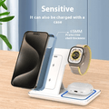 3 In 1 LED Fast Wireless Charger Stand Foldable Charging Station - Serene