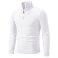 2023 Men's Plus Size Fleece Zip Mock Neck Sweater - Serene
