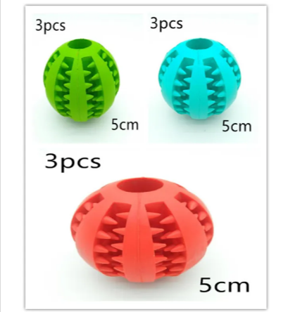 Interactive Rubber Slow Feeder Dog Ball - Serene