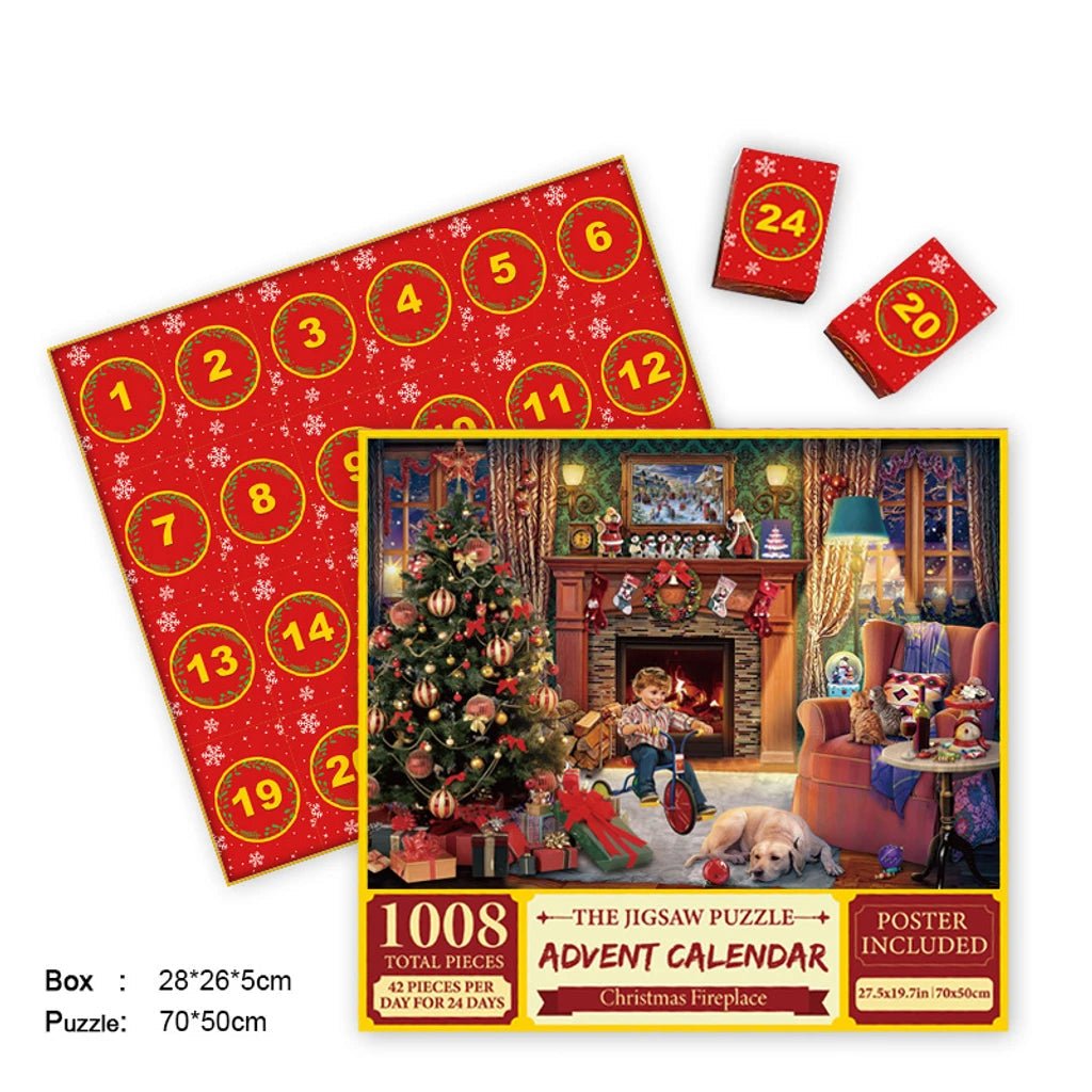 Merry Jigsaw Advent Calendar Puzzle - Serene