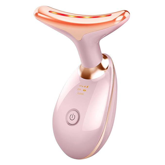 Beauty Facial Massager, 7 Color Wavy Acne Beauty Microcurrent Facial Device Skin Firming for Face Neck Beauty Device, - Serene