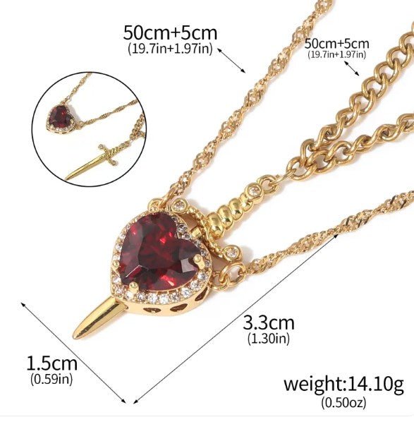 Love Dagger Necklace - Serene