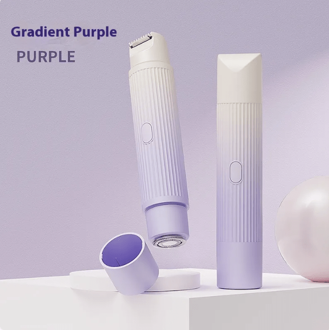 Dual-Head Electric Shaver Painless Women's Epilator Bikini Hair Removal Device Automatic Hair Trimmer Underarm Facial Lips Leg - Serene
