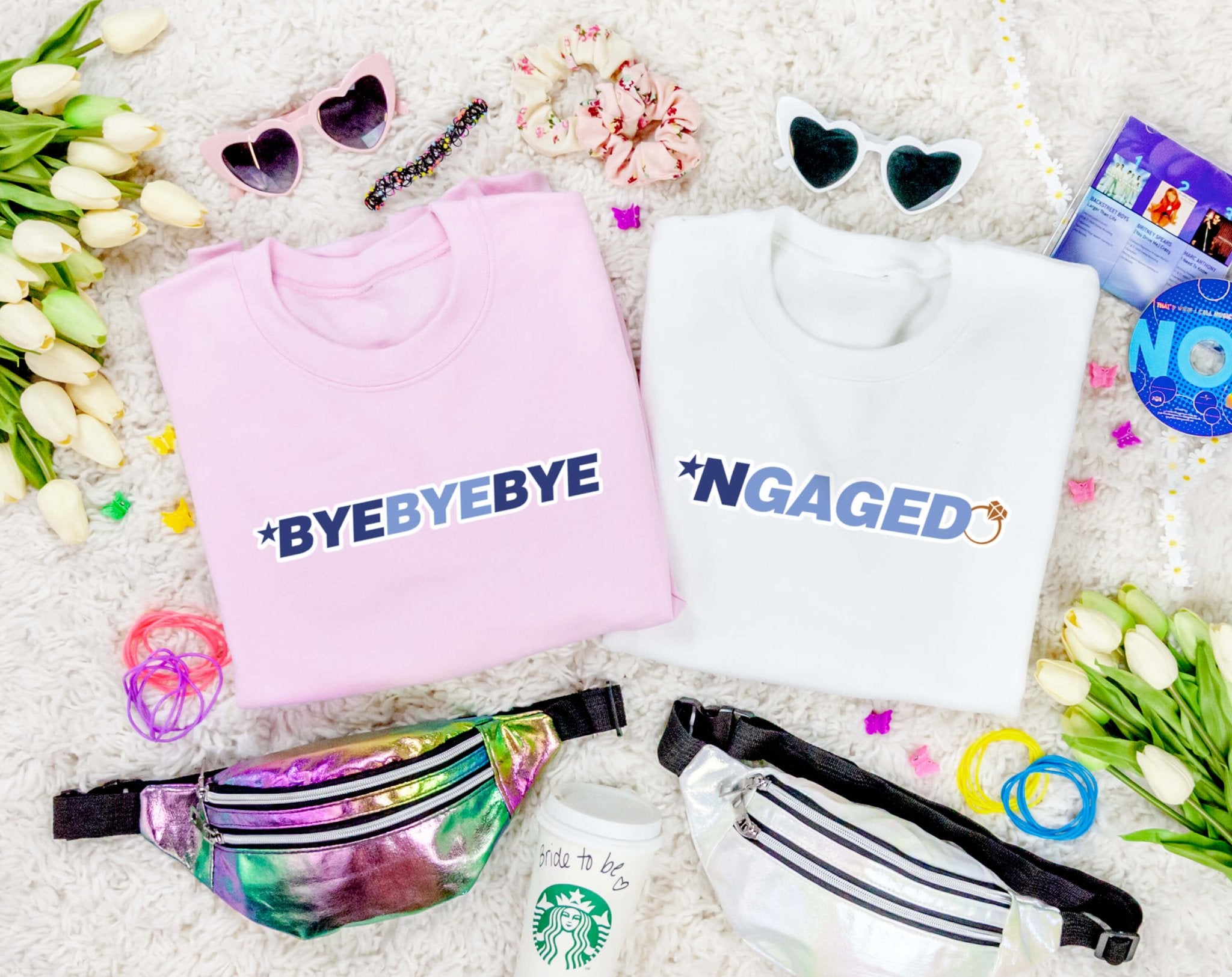 *NGAGED | ByeByeBye Sweatshirt - For Your Ultimate Boy Band Bachelorette Party! - Serene
