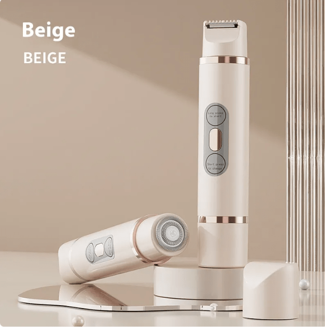 Dual-Head Electric Shaver Painless Women's Epilator Bikini Hair Removal Device Automatic Hair Trimmer Underarm Facial Lips Leg - Serene