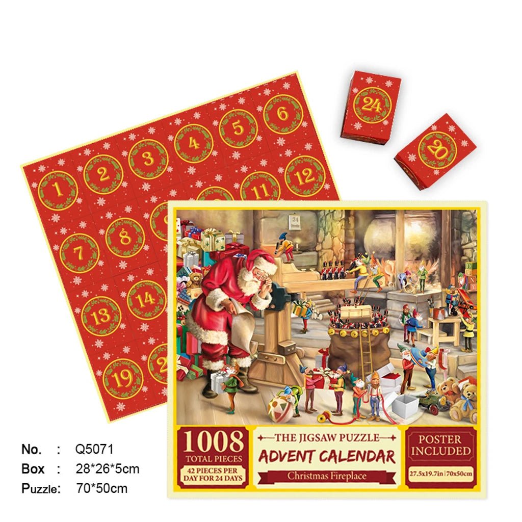 Merry Jigsaw Advent Calendar Puzzle - Serene