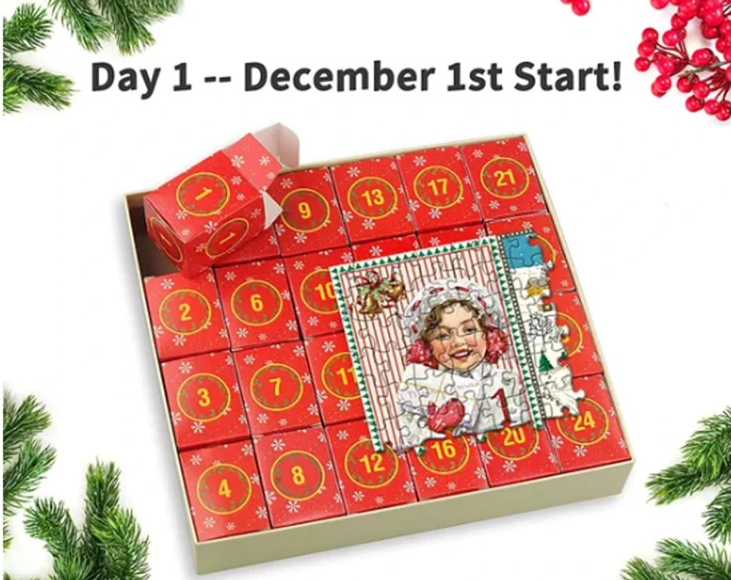 Merry Jigsaw Advent Calendar Puzzle - Serene