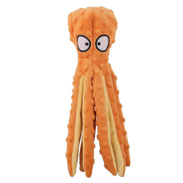 Interactive Bite-resistant Plush Octopus Pet Toy - Serene
