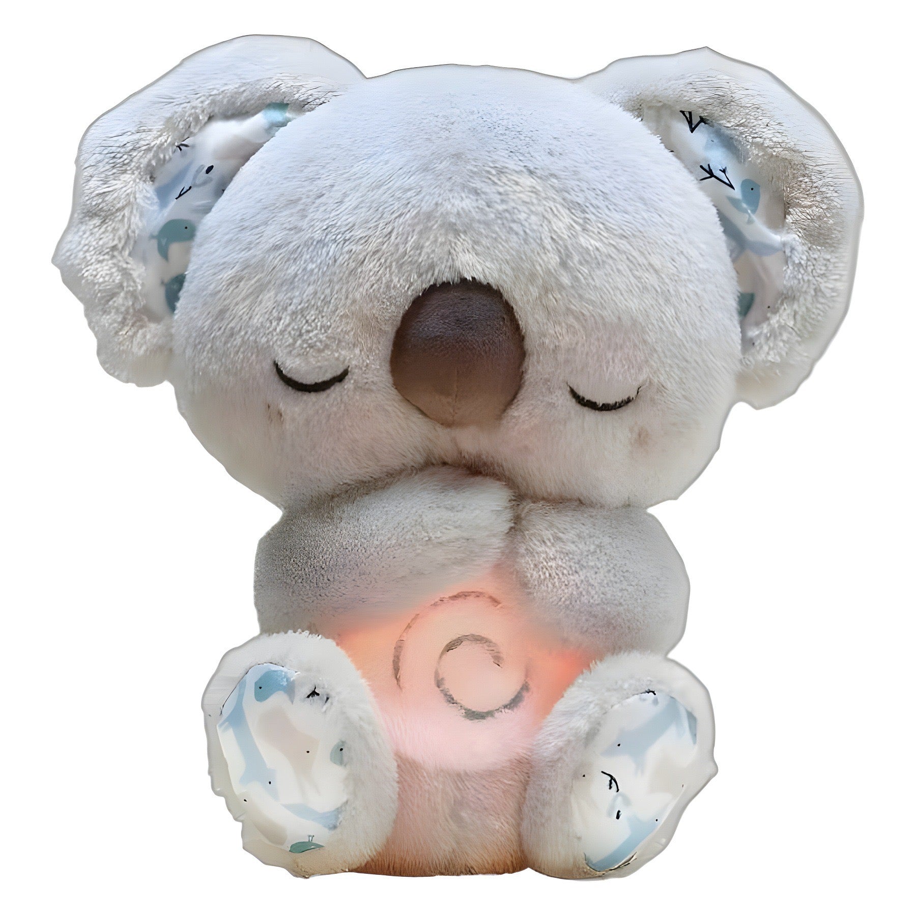Sound Machine Soothe 'n Snuggle Otter Portable Plush Baby Toy with Sensory Details Music Lights & Rhythmic Breathing Motion - Serene