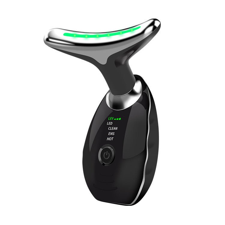 Beauty Facial Massager, 7 Color Wavy Acne Beauty Microcurrent Facial Device Skin Firming for Face Neck Beauty Device, - Serene