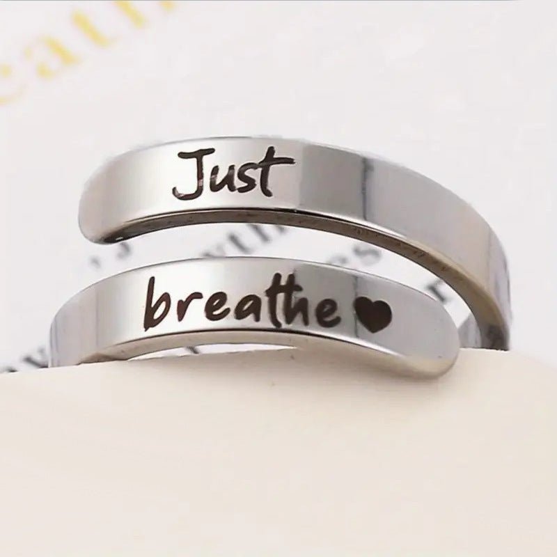 Silver Spiral Heart Ring - Serene