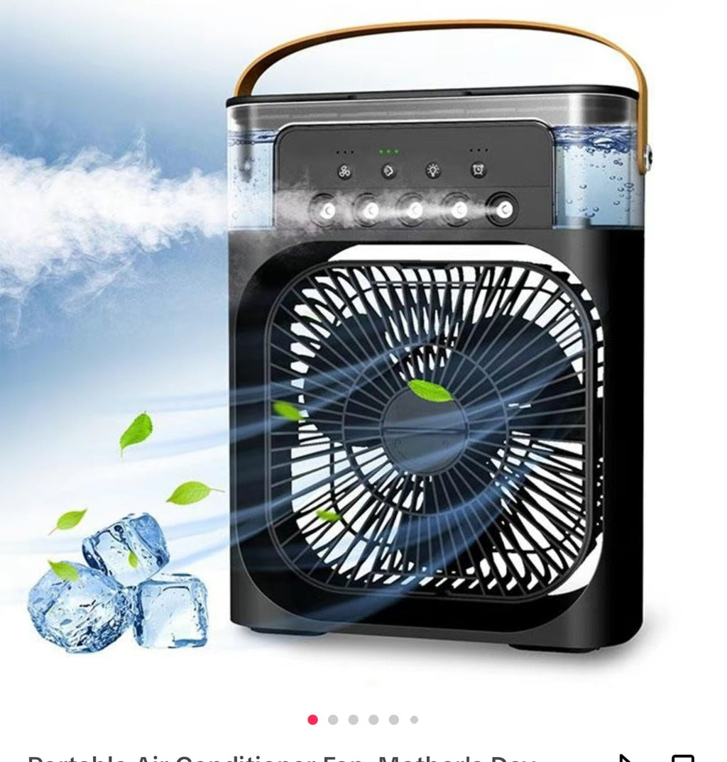Portable 3-in-1 Air Cooler Fan – Mini AC for Room, Office & Car | Fast Cooling + Humidifier | Ships from USA 🇺🇸 | TikTok & Amazon Hot Seller! - Serene