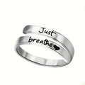 Silver Spiral Heart Ring - Serene