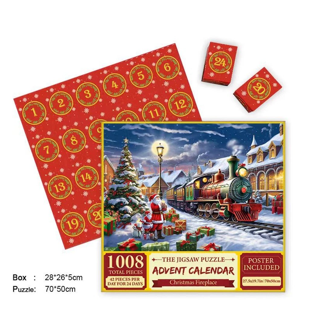 Merry Jigsaw Advent Calendar Puzzle - Serene