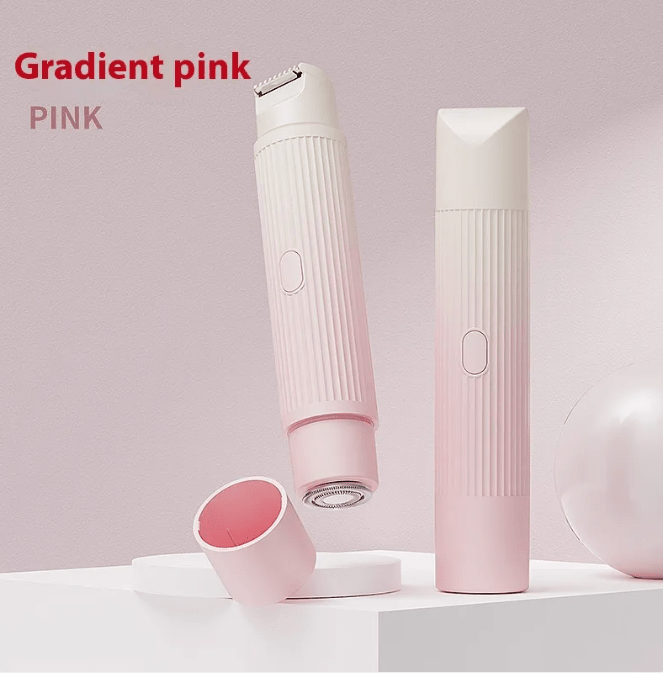 Dual-Head Electric Shaver Painless Women's Epilator Bikini Hair Removal Device Automatic Hair Trimmer Underarm Facial Lips Leg - Serene
