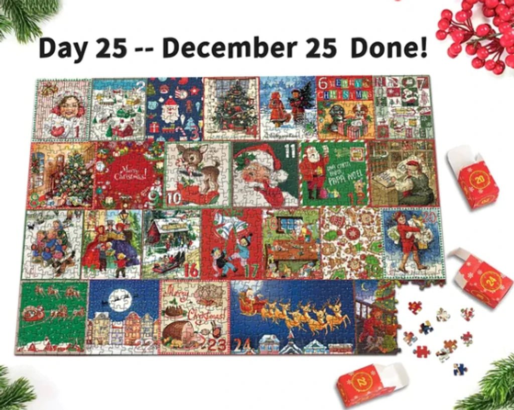 Merry Jigsaw Advent Calendar Puzzle - Serene