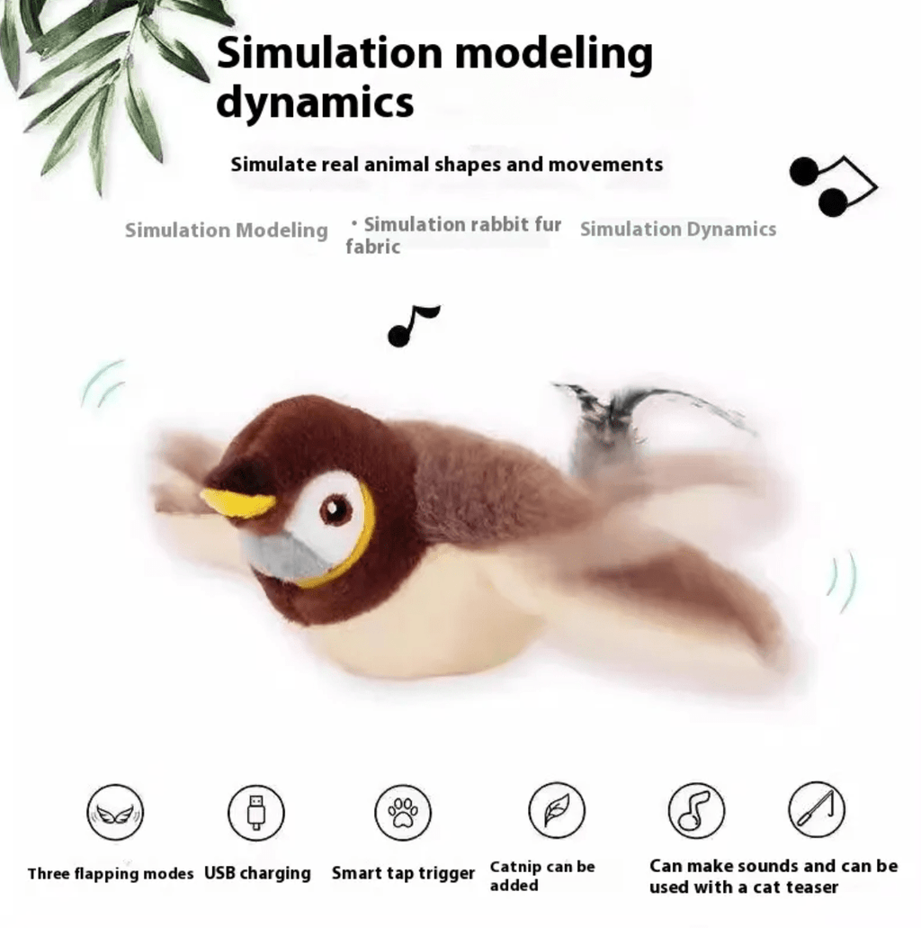 Plush Bird Pet Toy - Serene