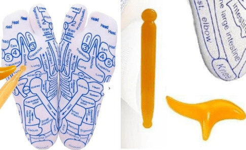 Reflexology Socks with Massage Tool (One Set) - Serene