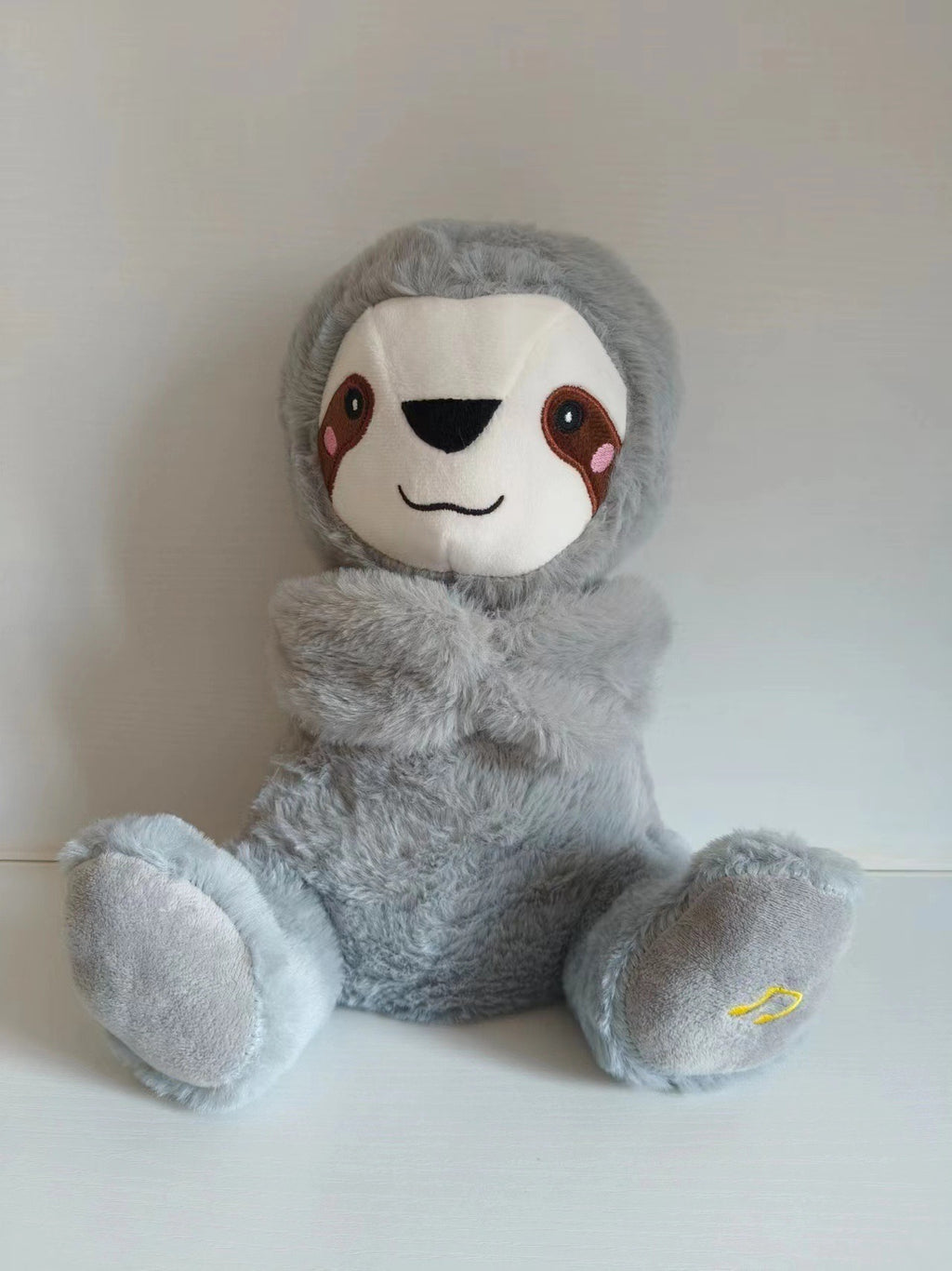 Sound Machine Soothe 'n Snuggle Otter Portable Plush Baby Toy with Sensory Details Music Lights & Rhythmic Breathing Motion - Serene