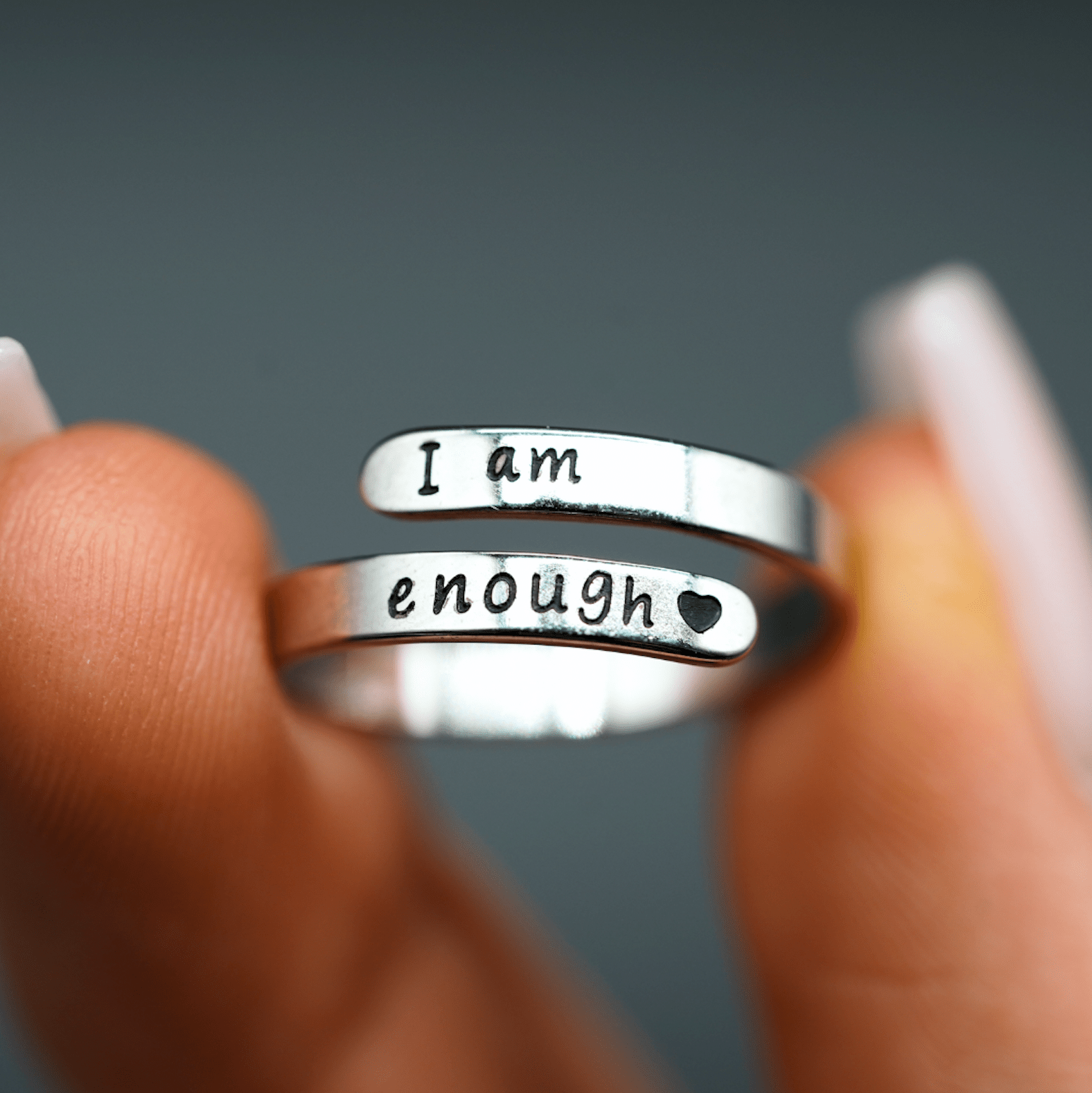I Am Enough Ring - Serene