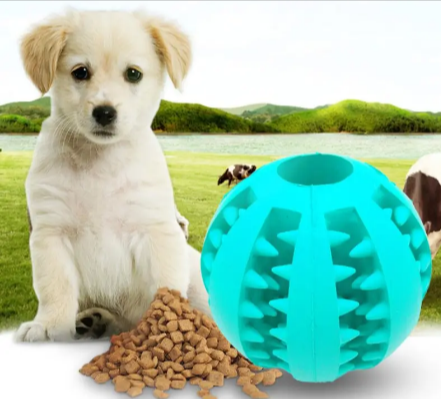 Interactive Rubber Slow Feeder Dog Ball - Serene
