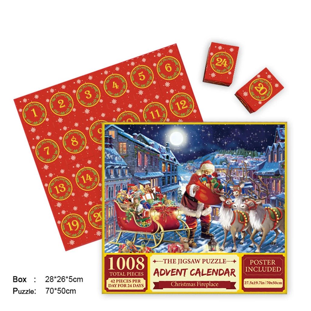 Merry Jigsaw Advent Calendar Puzzle - Serene