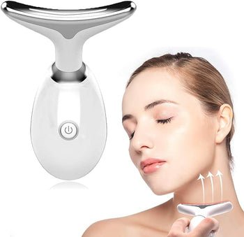 Beauty Facial Massager, 7 Color Wavy Acne Beauty Microcurrent Facial Device Skin Firming for Face Neck Beauty Device, - Serene