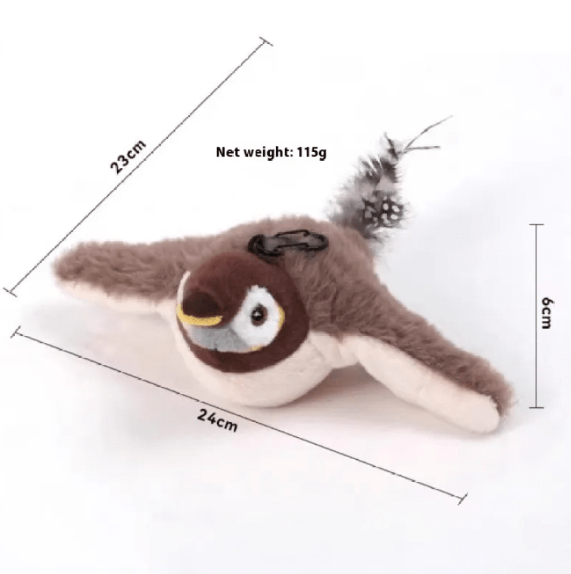 Plush Bird Pet Toy - Serene