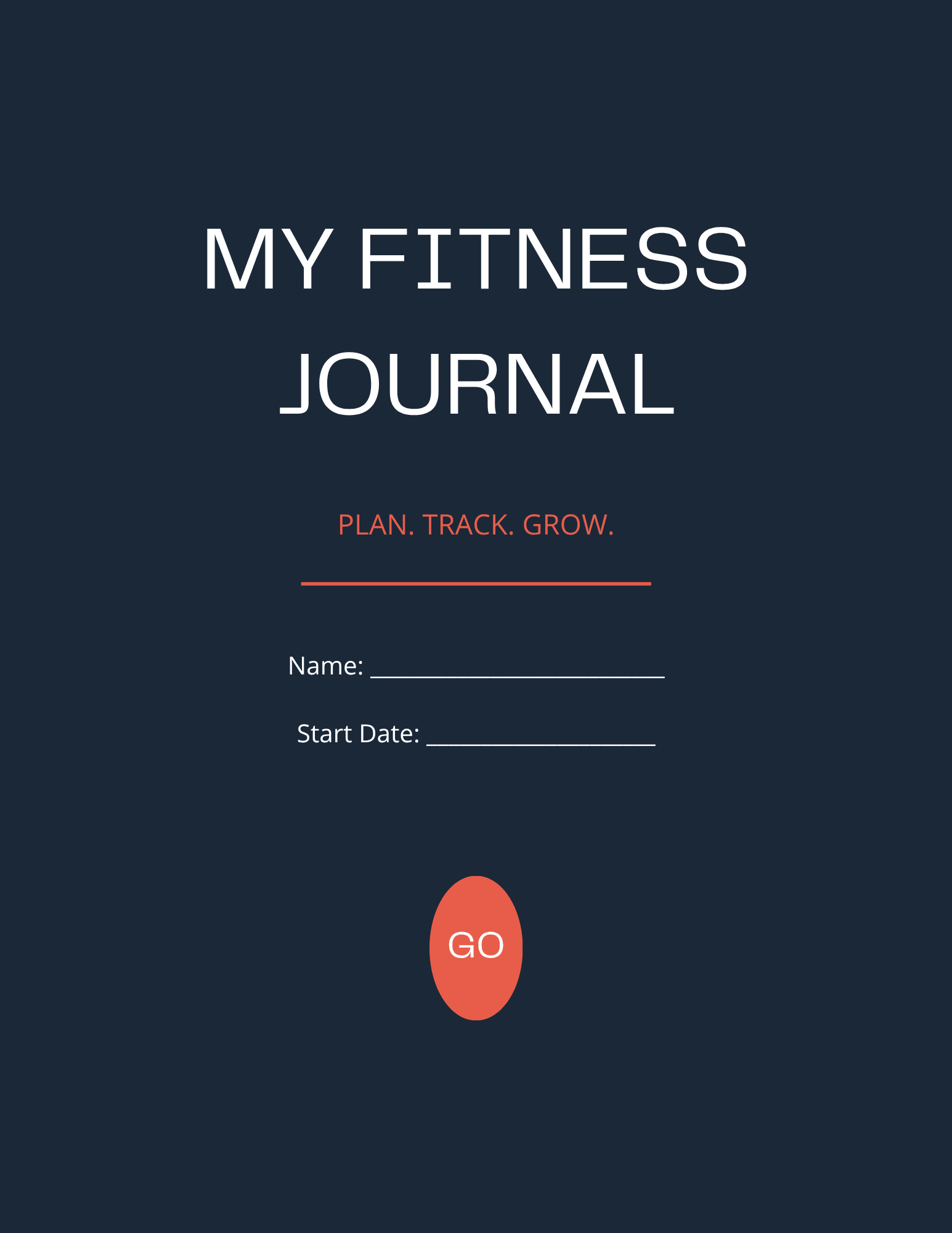 My Fitness Journal – Plan. Track. Grow. - Serene