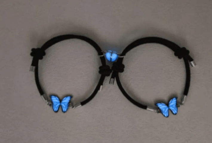 Blue Luminous Smart Butterfly Necklace - Serene