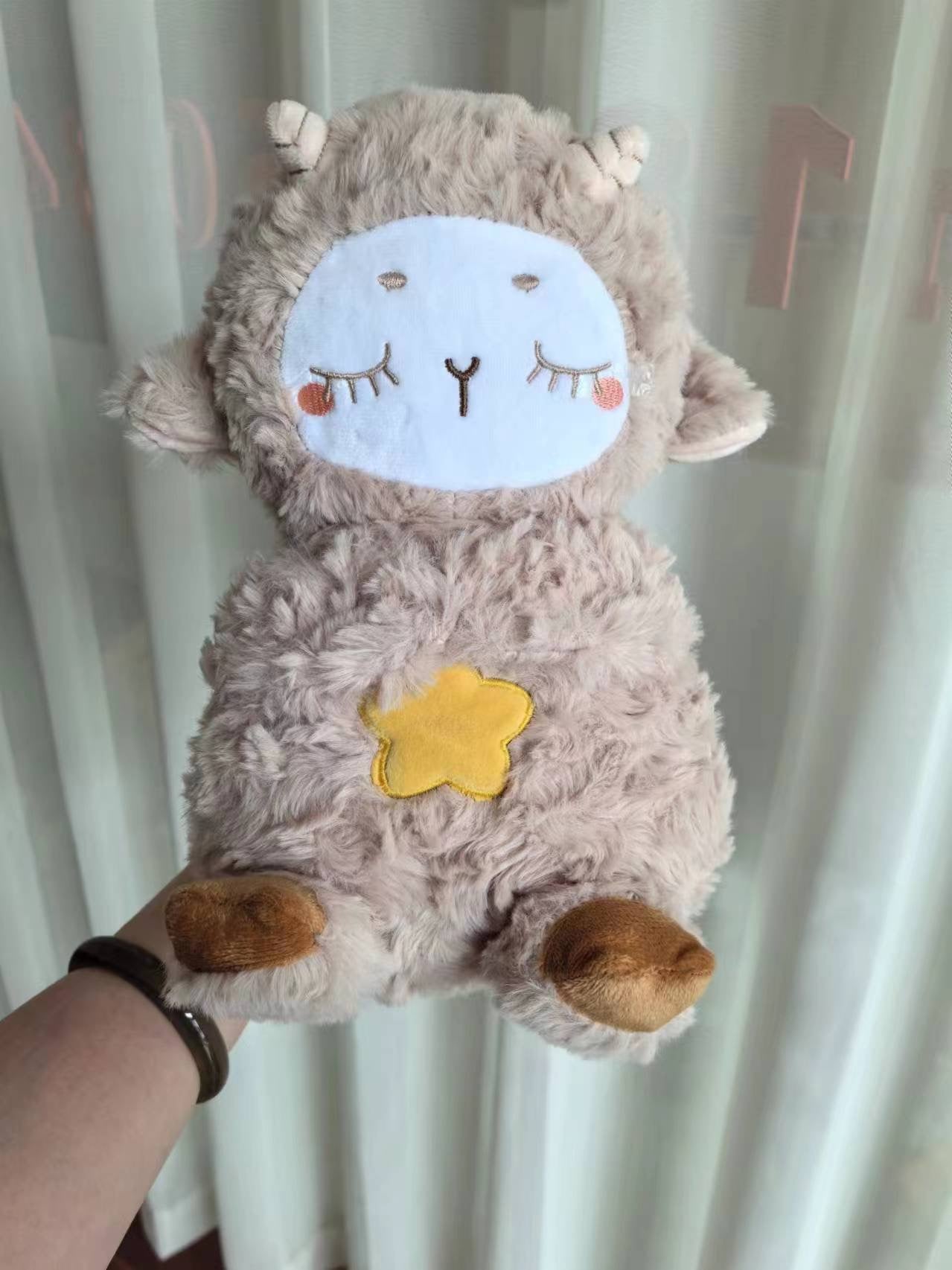Sound Machine Soothe 'n Snuggle Otter Portable Plush Baby Toy with Sensory Details Music Lights & Rhythmic Breathing Motion - Serene