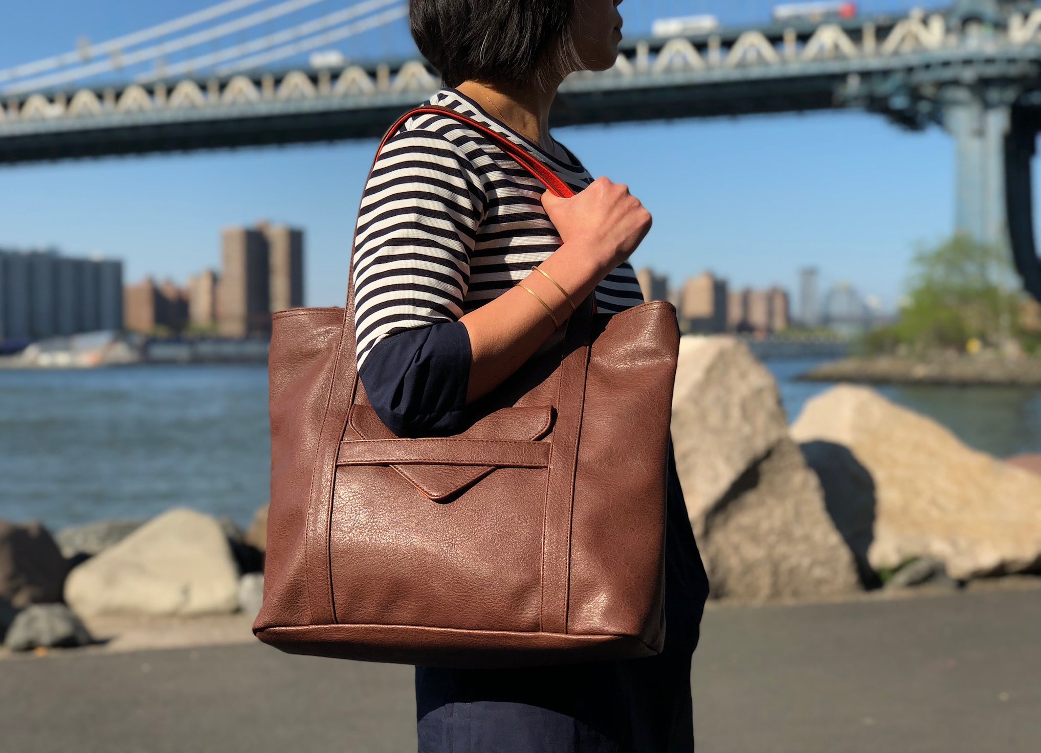 Borough Vegan Tote (3 Colors) - Serene