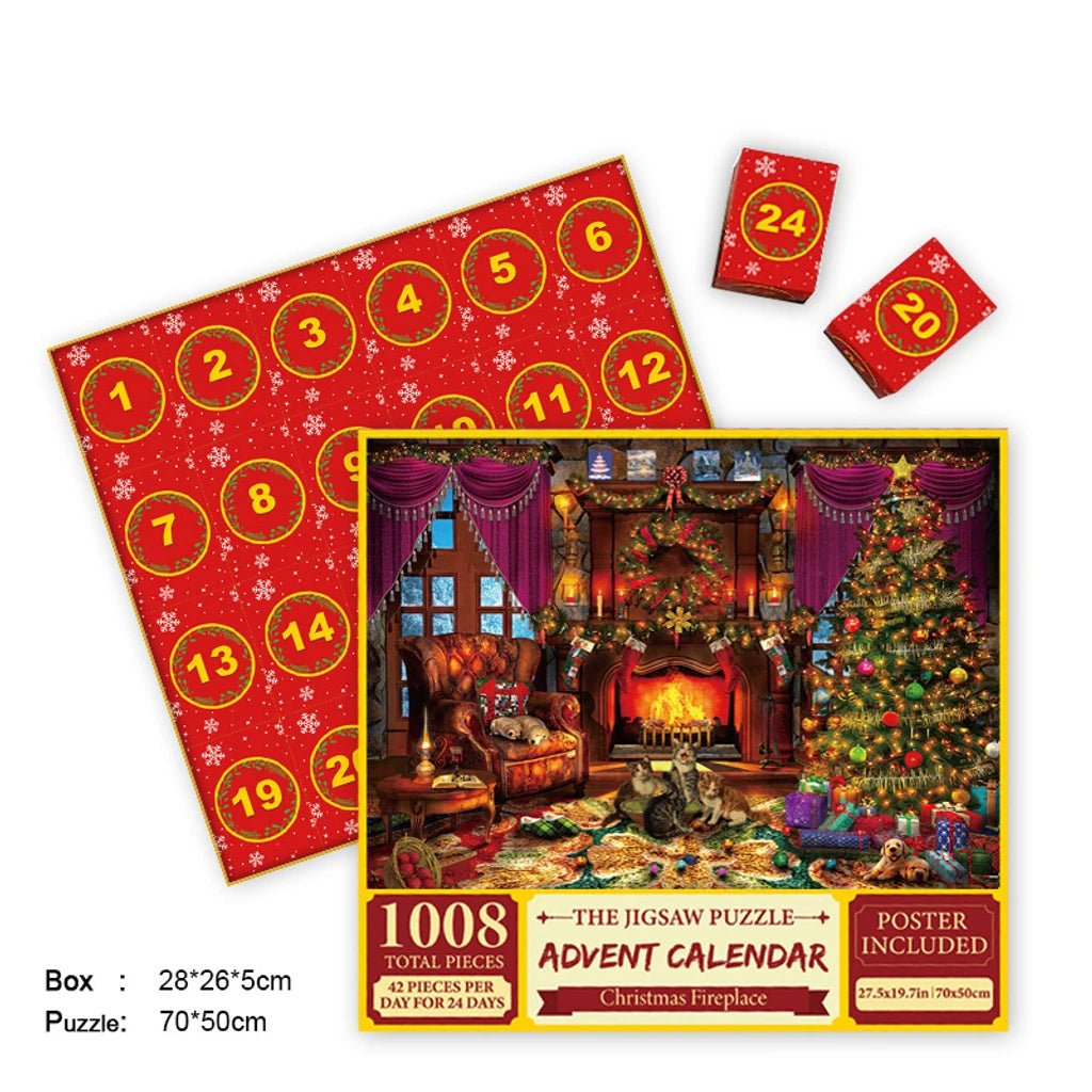 Merry Jigsaw Advent Calendar Puzzle - Serene