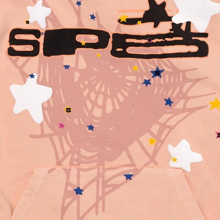 Spider Letter Prints Hoodies - Serene