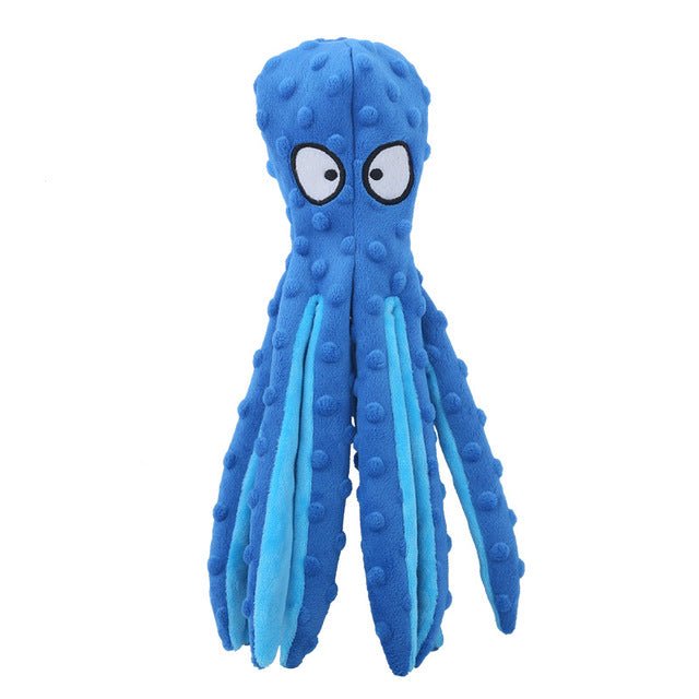 Interactive Bite-resistant Plush Octopus Pet Toy - Serene
