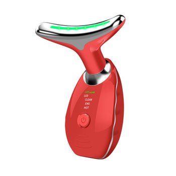 Beauty Facial Massager, 7 Color Wavy Acne Beauty Microcurrent Facial Device Skin Firming for Face Neck Beauty Device, - Serene