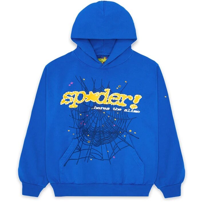 Spider Letter Prints Hoodies - Serene