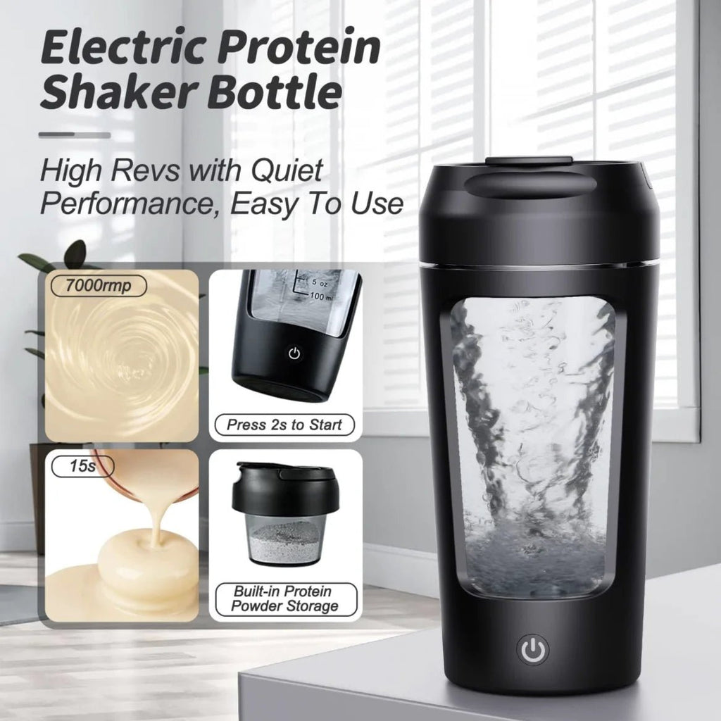 Electric Portable Whey Protein Shaker Bottle - Serene