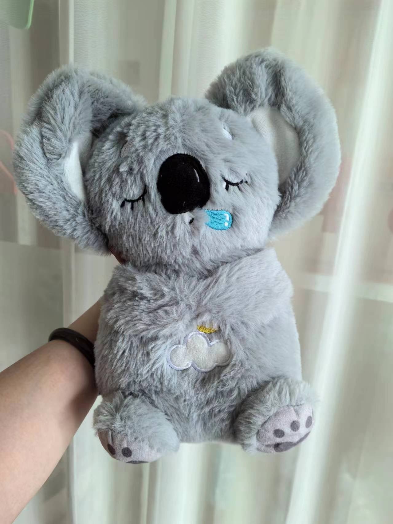 Sound Machine Soothe 'n Snuggle Otter Portable Plush Baby Toy with Sensory Details Music Lights & Rhythmic Breathing Motion - Serene