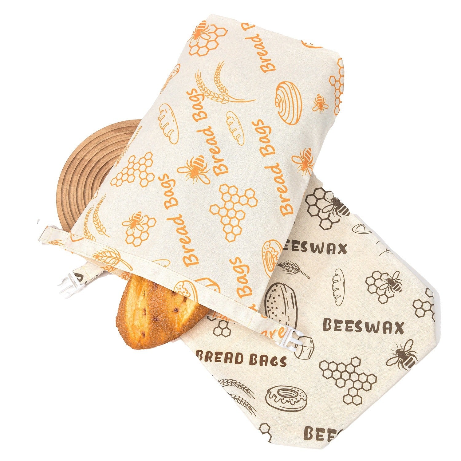 Cotton Linen Bread Bag - Serene