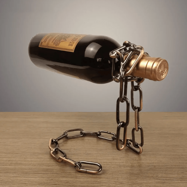 Magic Iron Chain Wine Bottle Holder - Serene